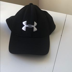 Black under armour hat